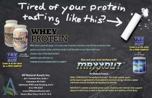 11x17 ANA Whey Protein-Maxxout ad      