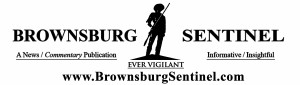 Brownsburg Sentinel logo bumper sticker      