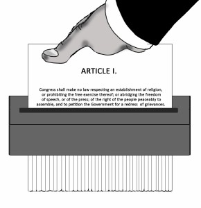 shredded (1st amendment)      